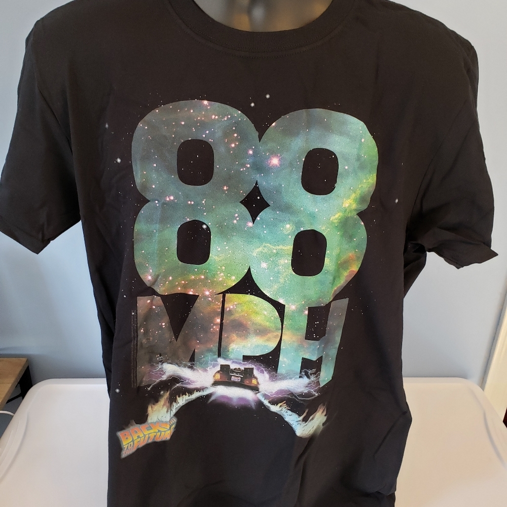 Men's Gildan Back To The Future T-shirt Black Size